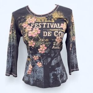 Vintage Y2K Vanilla Sugar Festival Top